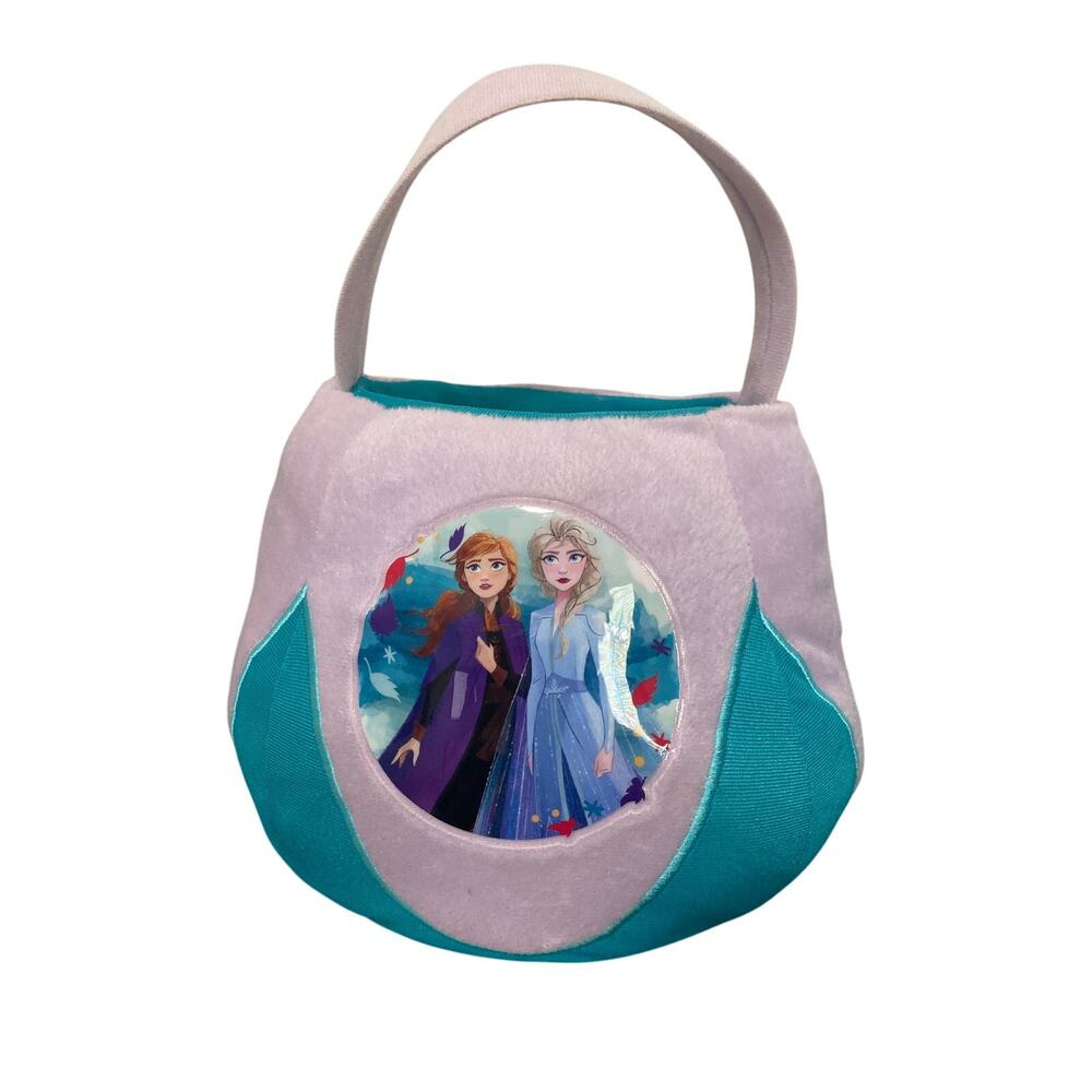 Disney Frozen Elsa Anna Plush Candy Halloween Easter Basket Treat Bucket